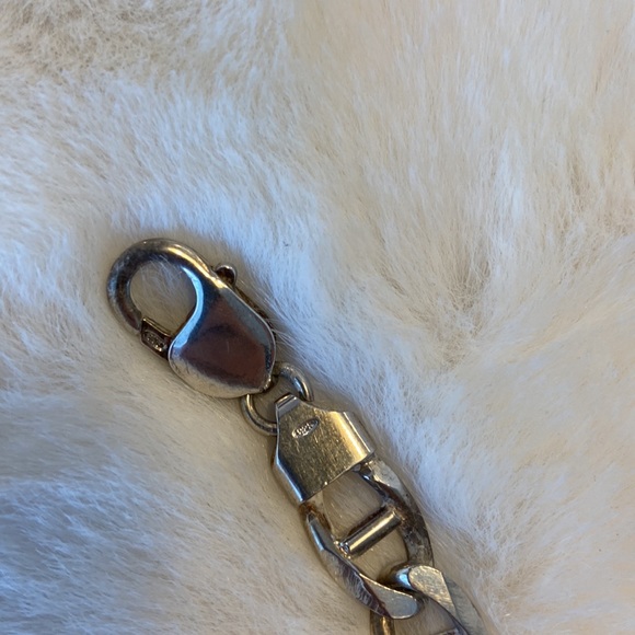 Sterling Silver .925 Curb Chain ID bracelet, excellent condition - Picture 3 of 7